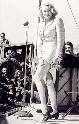 Marlene Dietrich with the 3rd ID