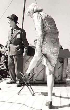 Marlene Dietrich with the 3rd ID