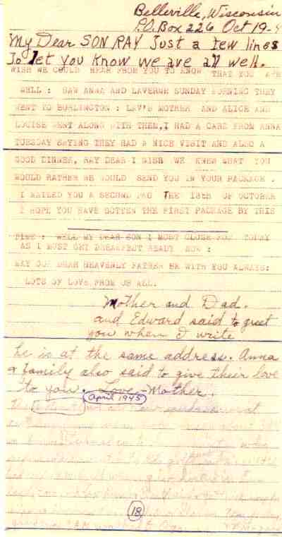 Mom letter