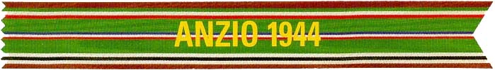 Anzio 1944 campaign streamer, second worldwar