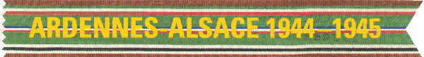 Ardennes Alsace 1944 1945 Campaign Streamer