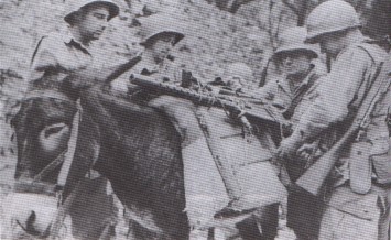 Machine gun by donkey
